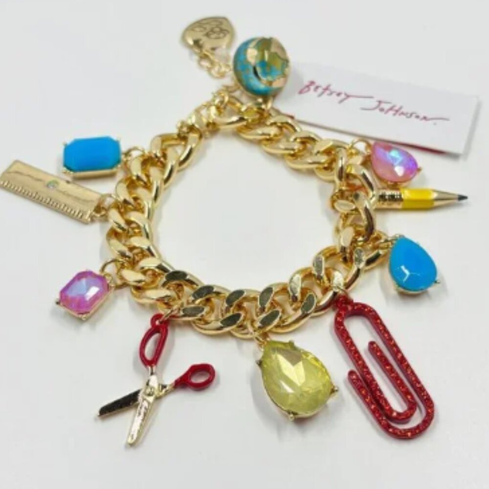 Betsey Johnson Back to School Statement Bracelet - Picture 3 of 5